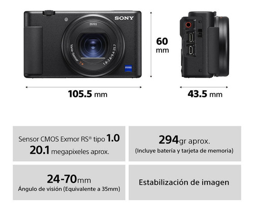 Camara Sony Zv1 Vlog 4k Hdr