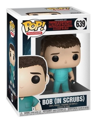 Imagen 2 de 5 de Funko Pop Stranger Things Bob (in Scrubs) #639