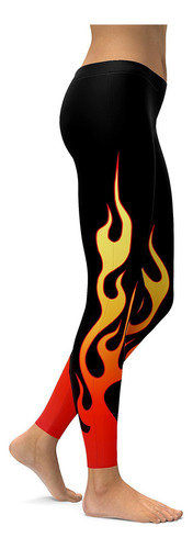 Leggings De Yoga Deportivos Transpirables Con Estampado De L