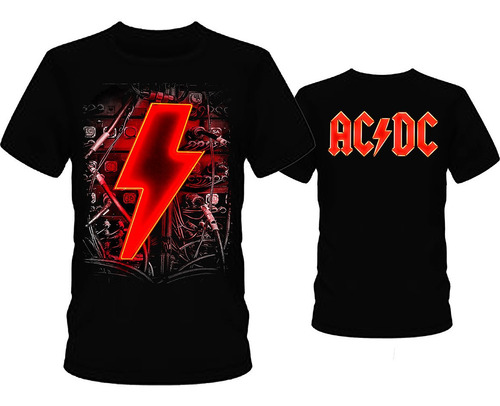 Remera Dtg - Ac/dc 16-d - Doble Estampa