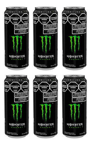 Monster Energy Bebida Energizante Pack X6