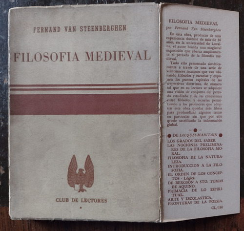 Filosofía Medieval De Fernand Van Steenberghen 