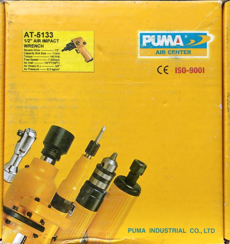 Pistola Neumatica Acople 1/2 Torque 140 Lbs. Acople 1/2