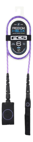 Leash Surf Fcs Freedom Helix 6ft 5mm Roxo