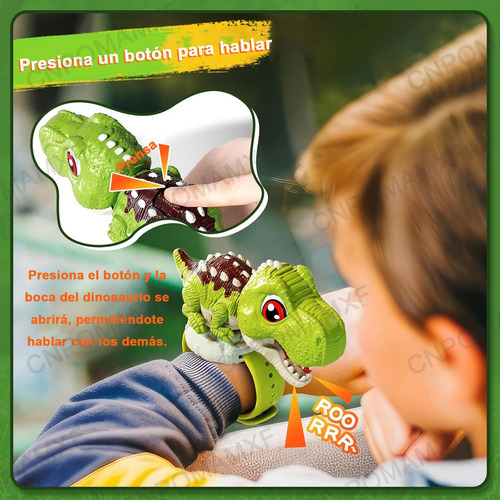 .radio Walkie Talkie Dinosaurio Para Niños Recargable 2pcs