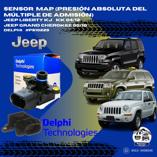 Sensor Map Jeep Cherokee Wk, Wj, Liberty Kj Y Kk Delphi