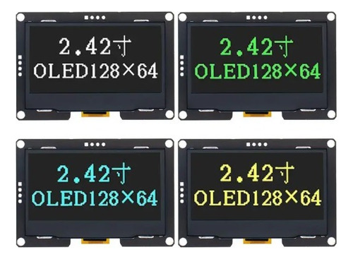 Arduino: Lcd Oled I2c 128x64 Pixel Ssd1309 Blanca 2.42