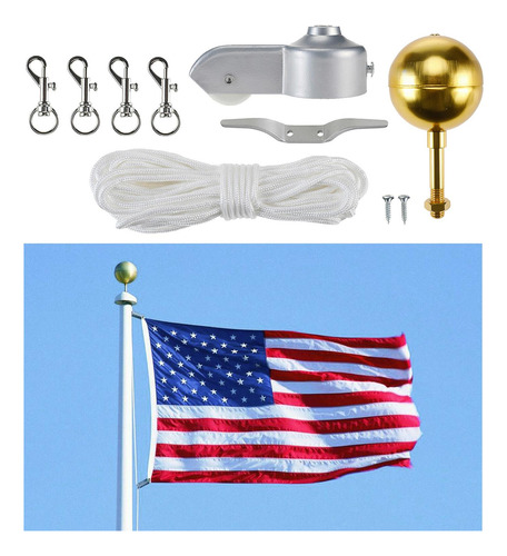 Kit De Reparación De Hardware De Poste De Bandera Para