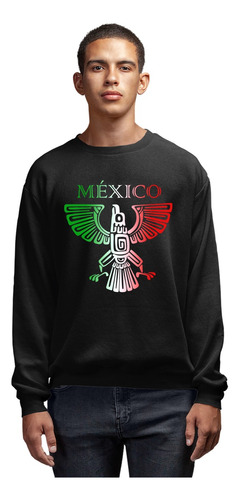 Sudadera Suéter Tótem Águila Mexicana Tricolor Unisex