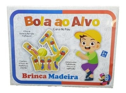 Bola Ao Alvo Cara De Pau Brinquedo Educativo