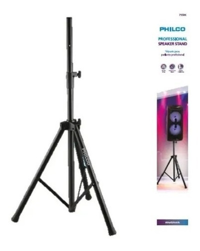 Imagen 2 de 2 de Tripode Atril Metalico Para Parlante 1.8mt Philco / 715bk