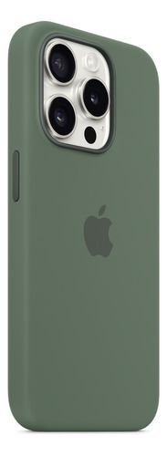 Forro iPhone 15 Pro Magsafe Silicona Apple Original Verde