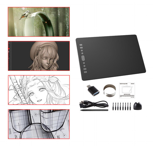 Tableta De Dibujo Gráfico, Tableta De Dibujo 10 Pulgadas