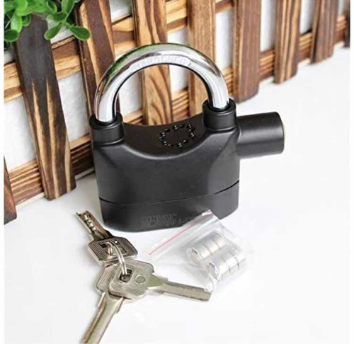 Imagen 5 de 10 de Candado Alarma Inoxidable Para Moto O Bicicleta