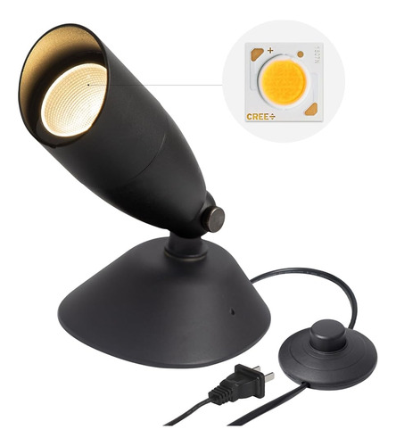 Aisilan Led Plug In Spotlight 12w Warm White,lámpara De Pie 