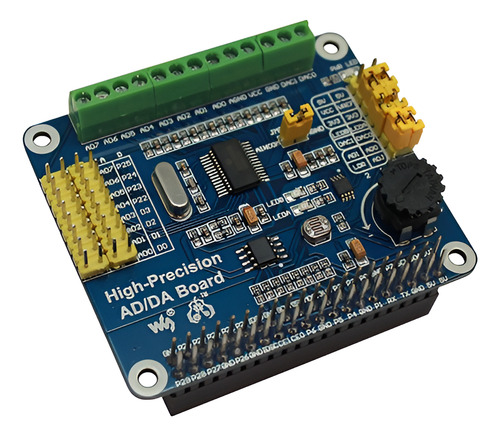 Tarjeta Expansion Ad/da De Precision Para Raspberry Pi 11010
