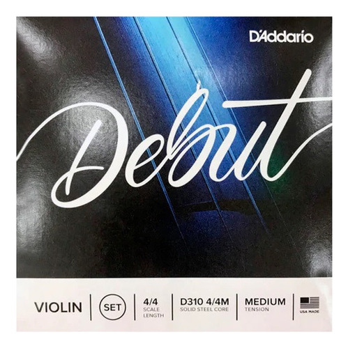 Set Cuerdas Para Violin Debut Daddario D310 Medium