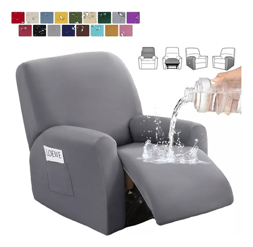 4-trozo Funda Para Elástica Sillón Reclinable Impermeable