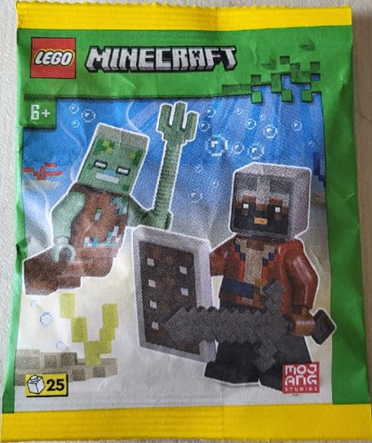 Lego Minecraft Mini Set Héroe Con Minifigura 9g