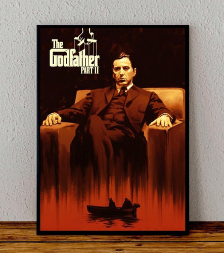 Cuadro 33x48 Poster Enmarcado El Padrino Pelicula Al Pacino