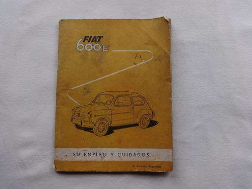 Manual Fiat 600e 600 1965 Guantera Instrucciones Catalogo