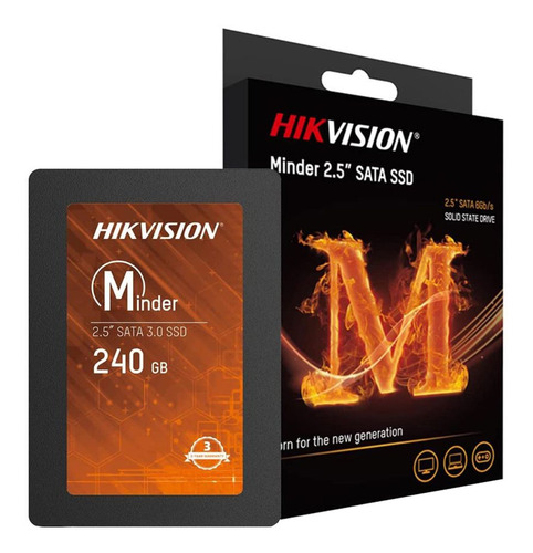 Imagen 3 de 4 de Disco Sólido 240gb Interno Hikvision Minder Series Hsssdminder(s)/240g