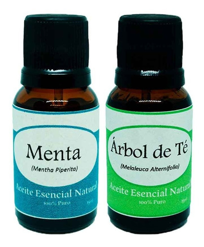 Aceites Esenciales Menta Arbol De Te 15ml Naturales Aromater