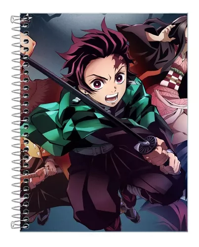 Caderno de Desenho Espiral / Capa Dura - Anime Demon Slayer