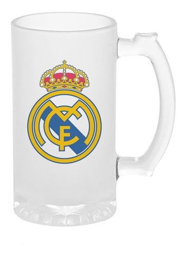 Tarro Cervecero Real Madrid 16oz=473ml Satinado