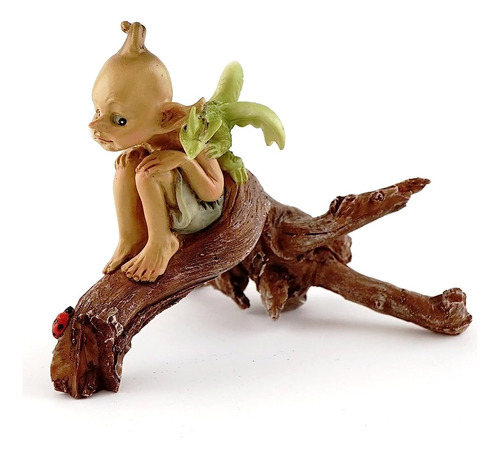 Top Collection Miniature Garden Pixie Con Baby Dragon On Bra