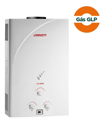 Aquecedor De Água Gás Glp Lorenzetti Lz 2000, 19 Litros