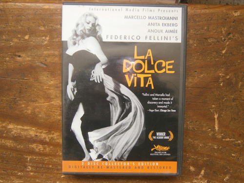 La Dolce Vita 2 Dvds Import Federico Fellini Marcello Mastro