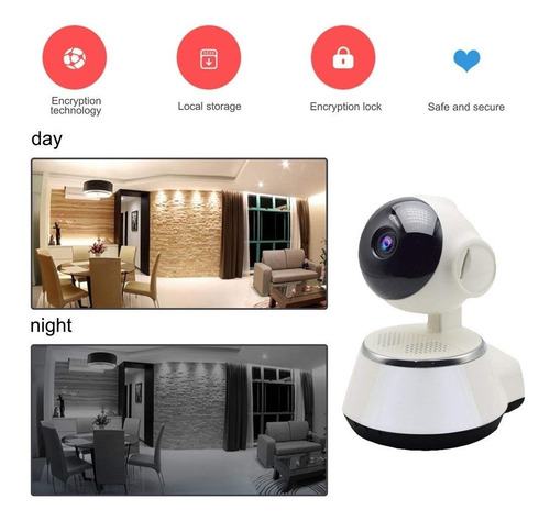 Camara Ip Wifi Vigilancia Alarma App V380 Robotica Español