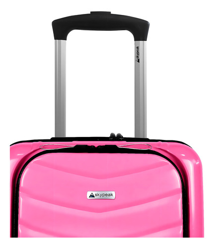 Maleta Rígida 24'' Skypeak Pearl Color Rosa Con Candado Tsa