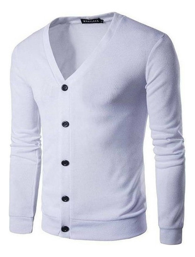 Raju Men's Casual V-neck Knit Sweater .