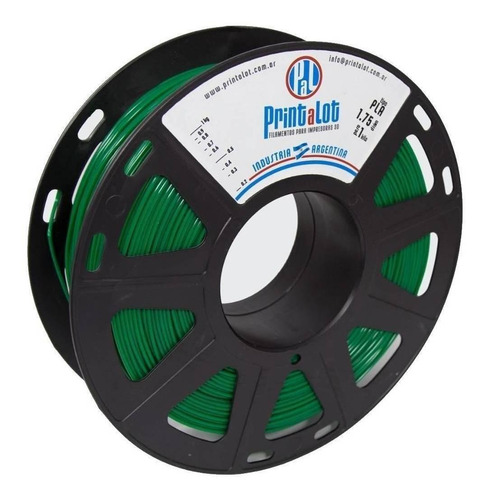Imagem 1 de 1 de Filamento 3D PLA Printalot de 1.75mm e 1kg verde