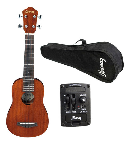 Ukelele Electrico Ibanez Uks10e Soprano Con Funda