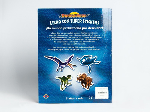 Dinosaurios Libro Con Super Stikers