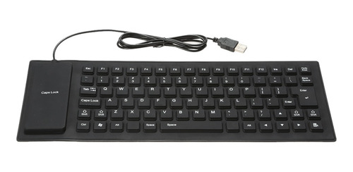 Teclado Teclas Dobrável Dobrável Rollup Usb Com Fio Silicone