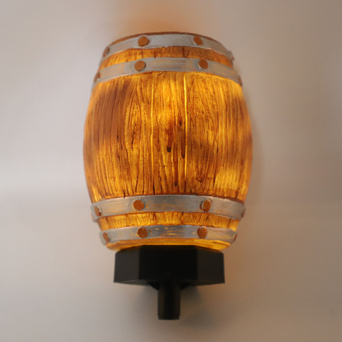 Barril De Vino Con Sensor Led Solar Pathway Pp