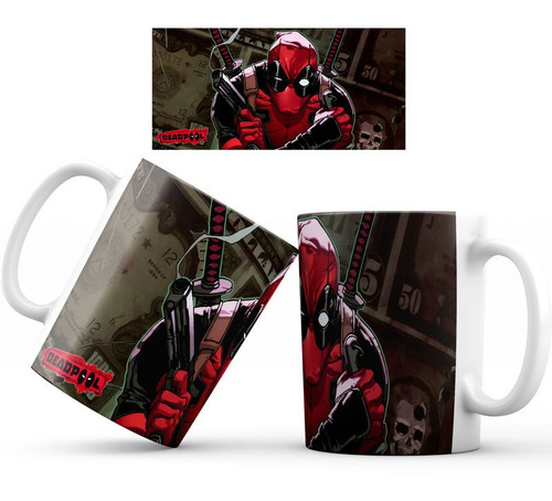 Mug Taza Deadpool Superheroe Marvel