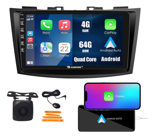 Radio Estéreo Android Para Suzuki Swift 2010-2016 4+64g