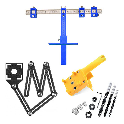 Gabarito P/ Cavilhas + Gabarito Articulado + Esquadro Jig