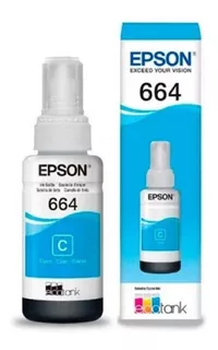 Tintas Epson Originales T664 Ecotank L200/l220/l310 Cyan