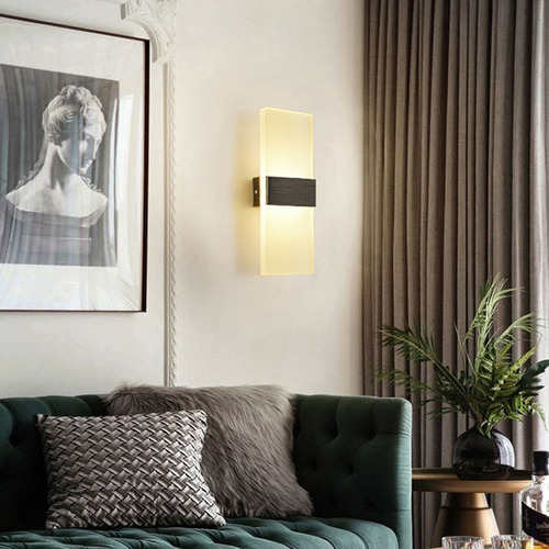 R Lámpara De Pared Moderna Led Pir Sensor De Movimiento Luz