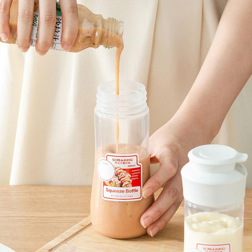 Botella De Salsa Exprimible Recipiente Para Apretar Ketchup