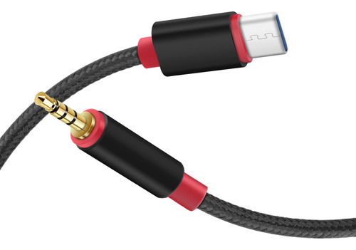 Yacsejao Cable Auxiliar Usb C A 0.138 in, Adaptador Tipo C D
