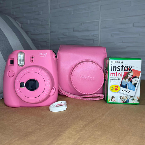 Cámara Instantánea Fujifilm Instax Mini 9 Flamingo Pink+acce