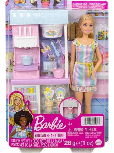 Barbie Set Tienda De Helados Con 14 Piezas Original Env o gratis