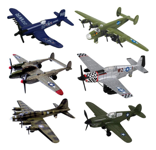 Juego De 6 Piezas De Aviones De Segunda Guerra Mundial ...